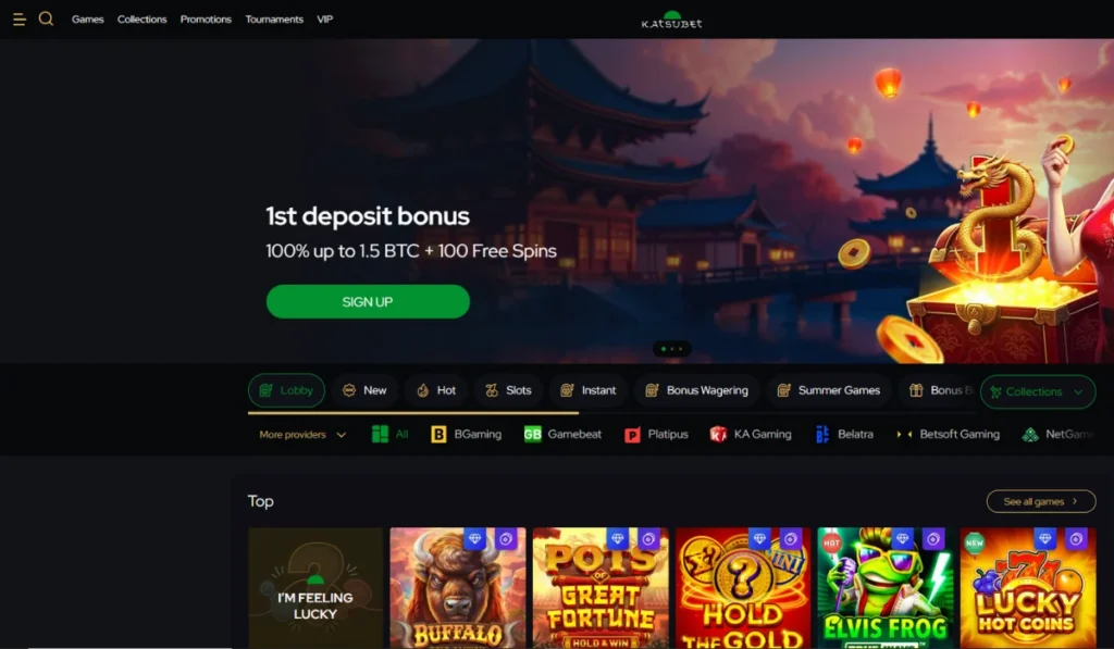 KatsuBet TRON casino with Japanese theme and crypto support