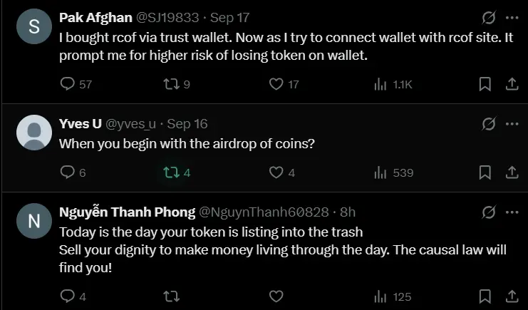 RCO Finance bitmart listing controversy