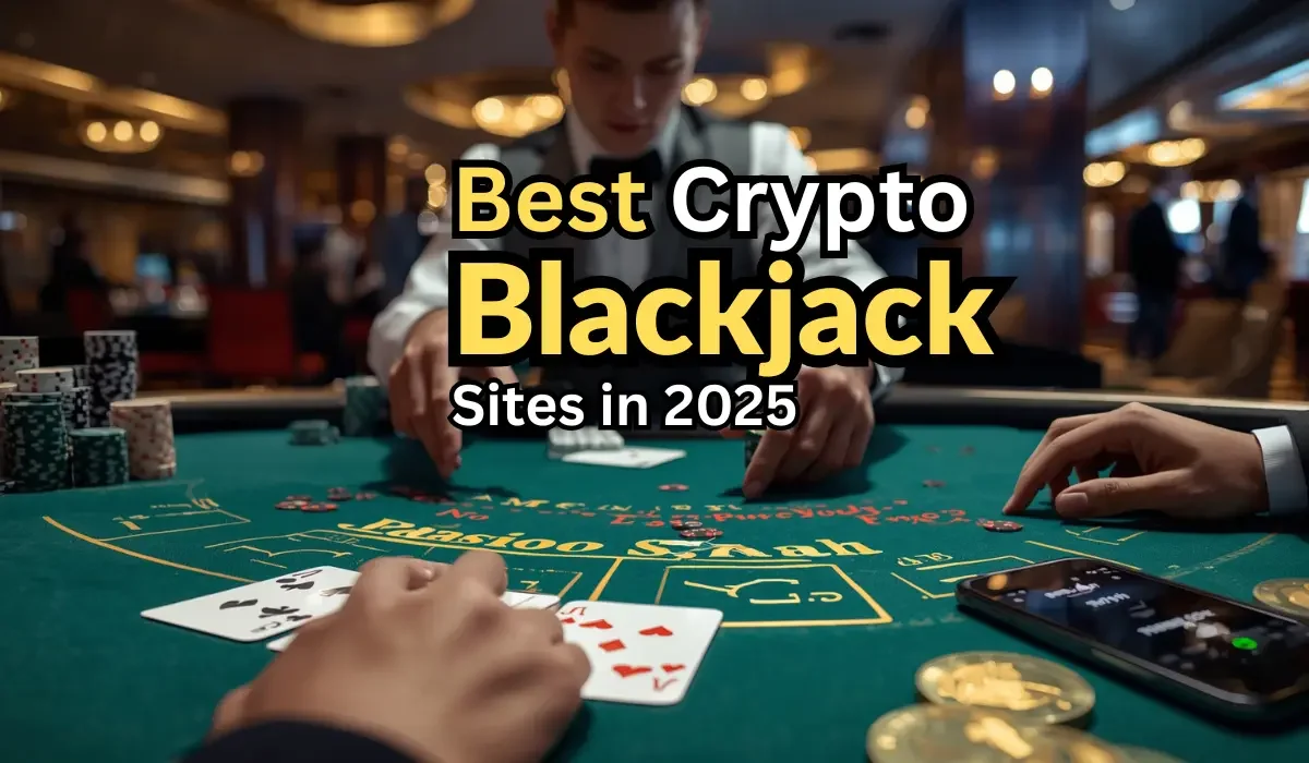 Online blackjack table with crypto payments for cryptocurrency blackjack websites.