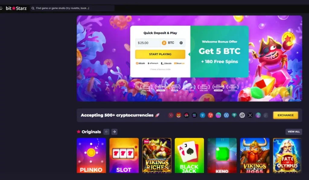BitStarz: A Top Crypto Casino Known for Its In-House Games; BitStarz Originals