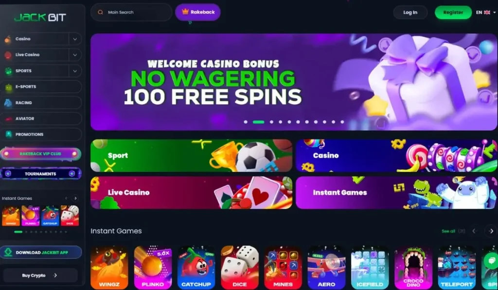 Jackbit -The Best Crypto Casino with Lightning Speed Payment Transactions